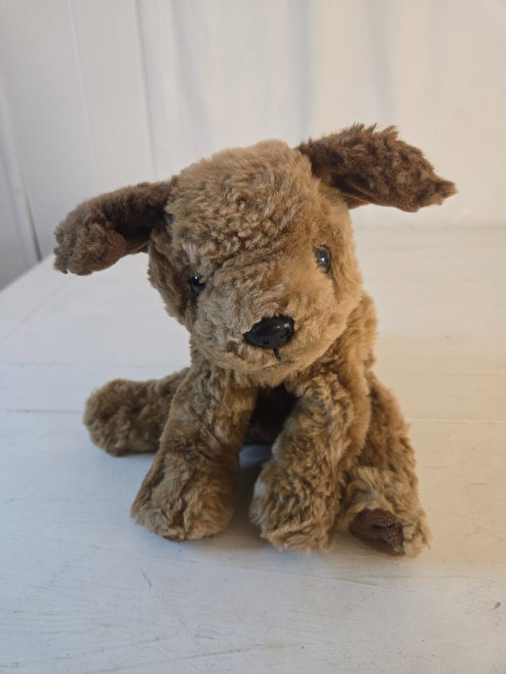 Ty Classic Chips Dog Plush Brown Terrier 10 Inch 1996 Tan Beanie Paws no ear tag